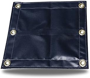 5x5 18oz Heavy Duty Vinyl Tarp with Grommets - Extreme Performance, Equipment, Farm, Hauling, Home, Woodpile, Construction, Machinery Cover-Choose Size and Grommet Spacing in drop-down below.