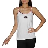 Womens NCAA Georgia Bulldogs Soft & Comfortable Camisole / Summer Tank Top - White (Size: M)