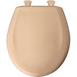 UPC 073088138088 product image for Bemis 200SLOWT 213 Round Closed Front Toilet Seat, Peach Bisque | upcitemdb.com