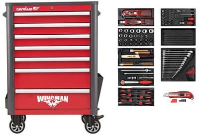 Carolus Germany Workshop trolley WINGMAN + tool set 120 pcs