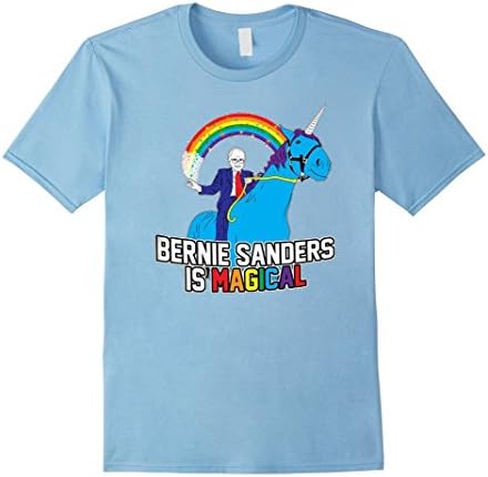 Men's Uni-Sex Funny Bernie Sanders Is Magical T-shirt 3XL Baby Blue