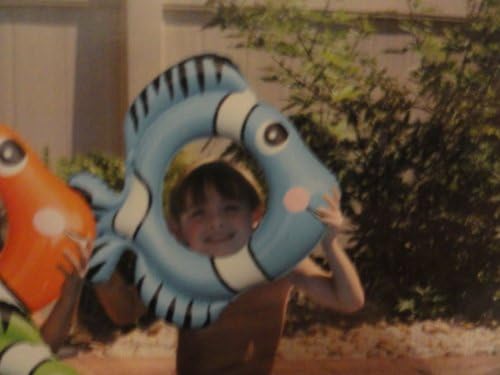 Inflatable Fish Swim Ring - Blue