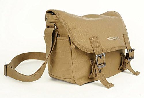 Courser professional waterproof canvas shoulder camera DSLR bag - Khaki