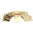 20 Gold Tote Bags Metallic Shopping Gift Displays 3.5"