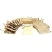 20 Gold Tote Bags Metallic Shopping Gift Displays 3.5"