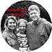 America's Family - CLINTON - Pinback Button 1.25" Pin / Badge ~ Clintons Bill Hillary Chelsea