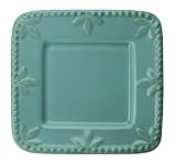 Signature Sorrento 6-Inch Square Small Plates, Set of 6, Tuscan Blue