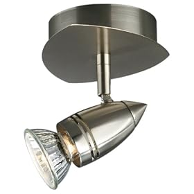 Bright 54940/17/15 Bullet Single Spotlight - Brushed Chrome
