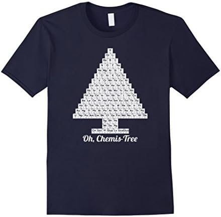 Men's Oh Chemis-tree - Chemistry Ugly Christmas Sweater T-shirt Large Navy