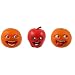 Annoying Orange Mini Collectibles 3-Pack Laughing Orange, Nyah Nyah Orange & Midget Apple_s-2