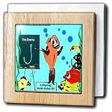 The Hook Is The Fish s Enemy - 6 Inch Tile Napkin Holder
