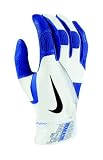 Nike GB0305 Diamond Elite Pro Batting Gloves - White/Game Royal