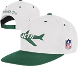 New York Jets Mitchell & Ness White Throwback Vintage Snap back Hat