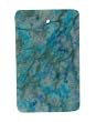 Turquoise Jasper - Rectangle Pendant - 28x50mm - 1.5mm Hole