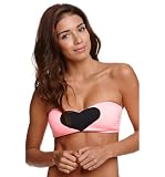 La Hearts Womens Heart Bandeau Top