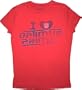 Transformers I Heart Love Optimus Prime Red Juniors T-shirt Tee