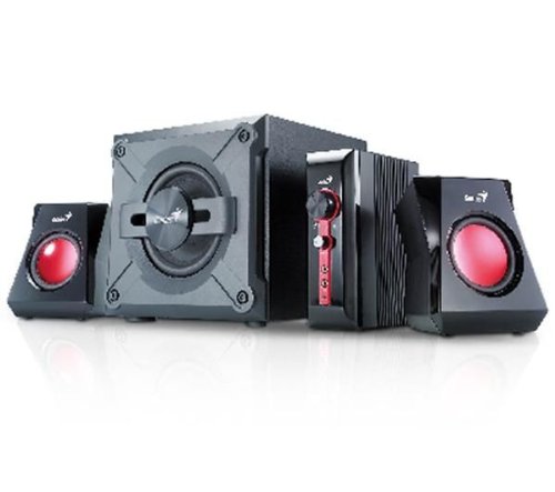 GENIUS SW-G 2.1 1250 38 Watt RMS Subwoofer aus Holz Bassregler Anschluss fuer Kopfhoerer u Preisvergleich