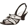 Etienne Aigner Women's Tamara Wedge Slingback,Black/White,8 M US