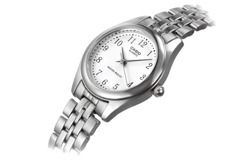 LTP1129 3-Hand Analog Ladies Fashion White Face Silver Metal Band Watch