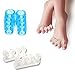 BESKIT 6 PCS Toe Stretchers Toe Separators Toe Splint for Yoga, Toe Straighteners for Hammer Toe, Bunion Relief, Foot Pain Relief, Hallux Valgus