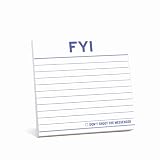 Knock Knock Sticky Notes: FYI (Pack of 8)