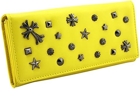 Teh Women's Rivets Designed Long Clutch Wallet