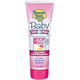 Banana Boat Baby Tear Free UVA & UVB Sunblock Lotion, SPF 50, 8-Ounce Tubes (Pack of 2)