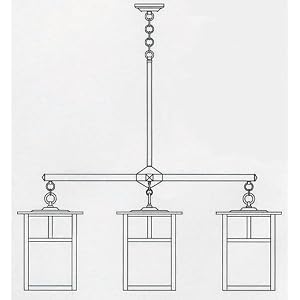 Arroyo Craftsman MCH-15 4 15 Mission 4 Light Chandelier