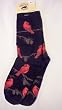 Black Cardinals Socks Medium For Bare Feet Adult Socks