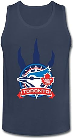 UWQK83 Toronto Raptors Blue Jays Maple Leafs Vest Tank Tops for Men