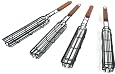 Charcoal Companion Nonstick Single Grilling Kabob Baskets, Set of 4