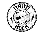 Wallmonkeys Peel and Stick Wall Decals - Hard Rock Stamp - 36