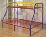 "All new item 2"" tube rainbow twin / full bunk bed set"