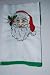 Embroidered Baby Bib - Santa Face Christmas Colors