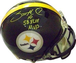 Santonio Holmes Signed Steelers Full Size Authentic Helmet - SB XLIII MVP