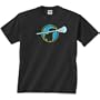 Lacrosse Dog Short Sleeve Lacrosse T-Shirt (Design on Front)