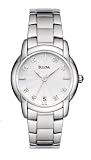 Bulova Women's 96P104 Diamond Accented Sunray Dial Watch