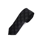 New Black & Silver Starlit Night Formal Slim Necktie