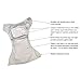 Thirsties Newborn All in One Cloth Diaper, Snap Closure, Fin