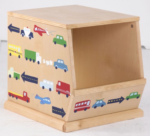 Single Traffic Jam Stackable Wood Bin 41KdXegcbrL Single Traffic Jam Stackable Wood Bin
