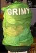 Laundry Bags Green Printed Phase -"Grimy" THREE BAGS "24" X 32"