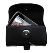 Horizontal Leather Case with Belt Clip / Loop for the Philips Aria 16GB MP3 Video Player FullSound
