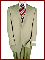 Brand New Italian Summer Wool Super 140's BEIGE Hand Tailored Mens Suits ~~~ the Best Fit and Cut Suits ~~~