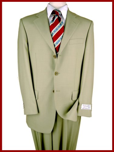 Brand New Italian Summer Wool Super 140's BEIGE Hand Tailored Mens Suits ~~~ the Best Fit and Cut Suits ~~~