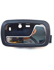 Automotive Parts and Accessories: PT Auto Warehouse GM-2007MA-FR - Inside Interior Inner Door Handle, Black Housing with Chrome Lever - Passenger Side Front - PT Auto Warehouse