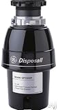 GE GFC535T 1/2 HP Continuous Feed Waste Disposer with 2,600 RPM Speed, 2 Level Precutter, Jam Resistant, Stainless Steel Turntable and Wall Switch: Line Cord Connection