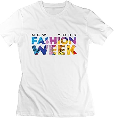 Women's Short Sleeve New York Fashion Week 2015 T-shirts XX-Large White