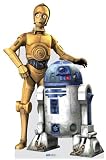 C3PO and R2D2 Life Size Cutout 70in