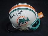 Mark Clayton Autographed Mini Helmet Miami Dolphins JSA Certified - Autographed NFL Mini Helmets