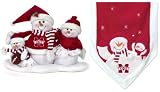 SC Sports Mississippi State Bulldogs Table Top Snow Family With Table Runner